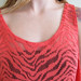 Pink See Through Zebra Prin..